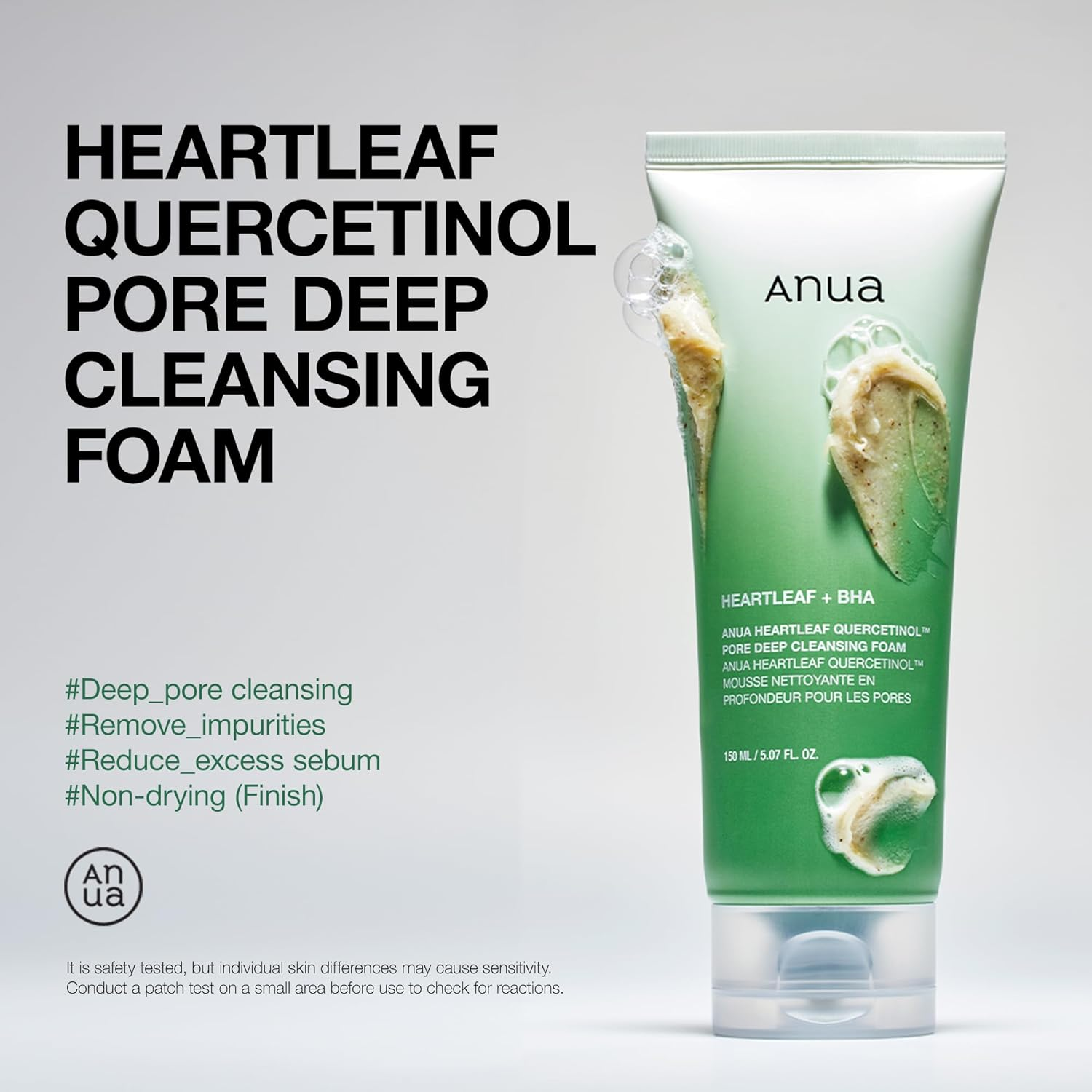 Anua – Heartleaf Succinic Moisture Cleansing Foam
