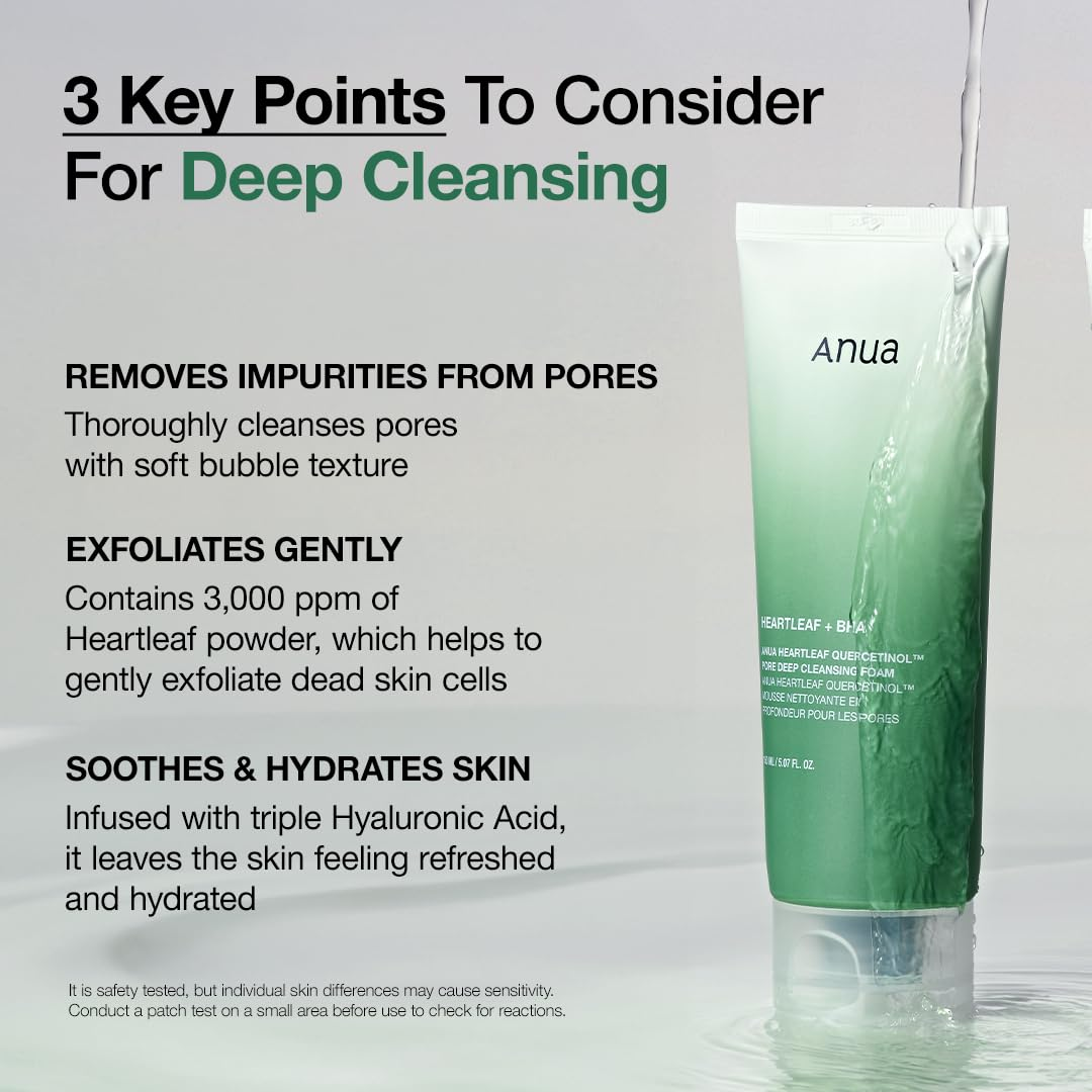 Anua – Heartleaf Succinic Moisture Cleansing Foam