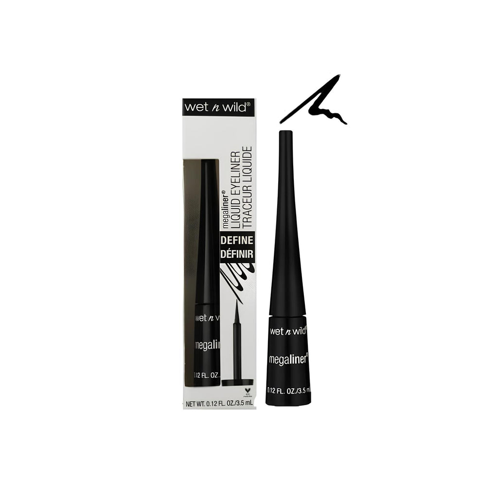 Wet n Wild MegaLiner Liquid Eyeliner – Bold, Long-Lasting, Smudge-Resistant