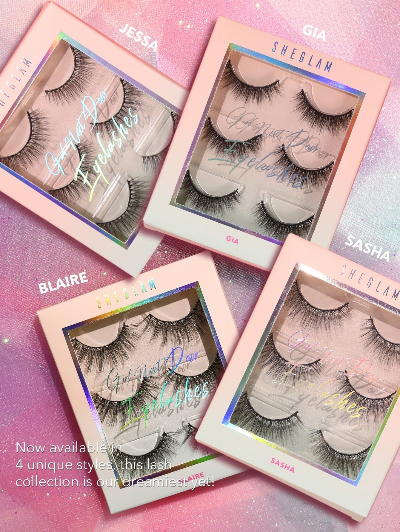 Sheglam Girl Next Door Natural False Eyelashes | Lightweight & Natural Look