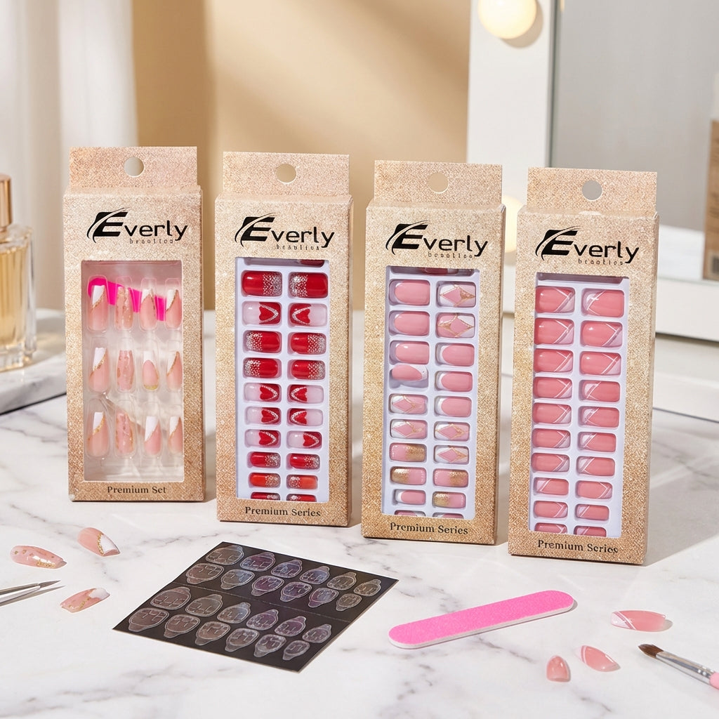 Everly Beauties 24x False Nails Set | Salon-Quality Press-On Nails