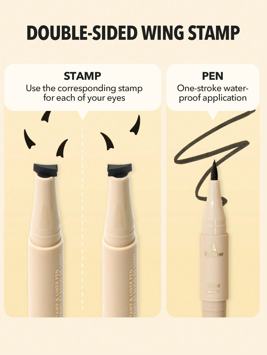 Sheglam Get Foxy Eye Stamp & Liner Pen | Smudgeproof & Waterproof Eyeliner