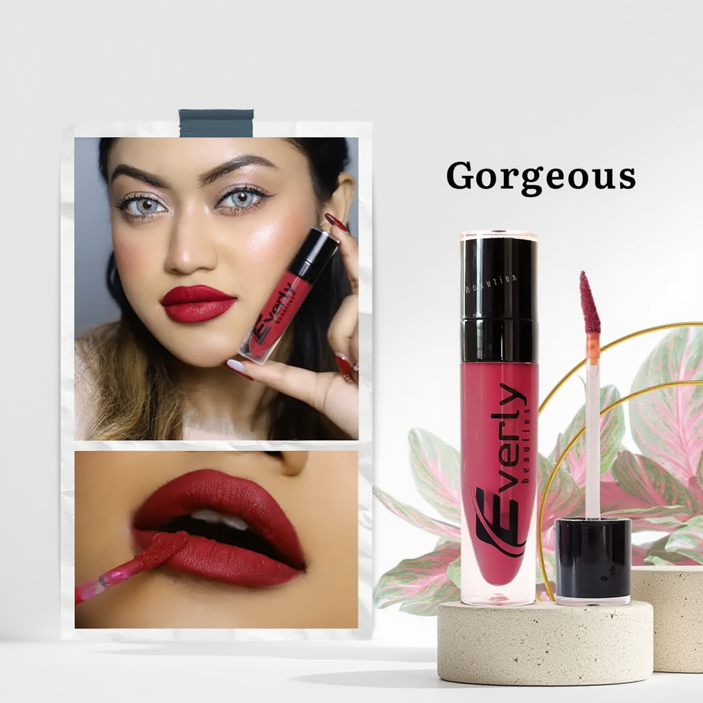 Everly Beauties Waterproof Matte Liquid Lipstick | Long-Lasting High Pigment