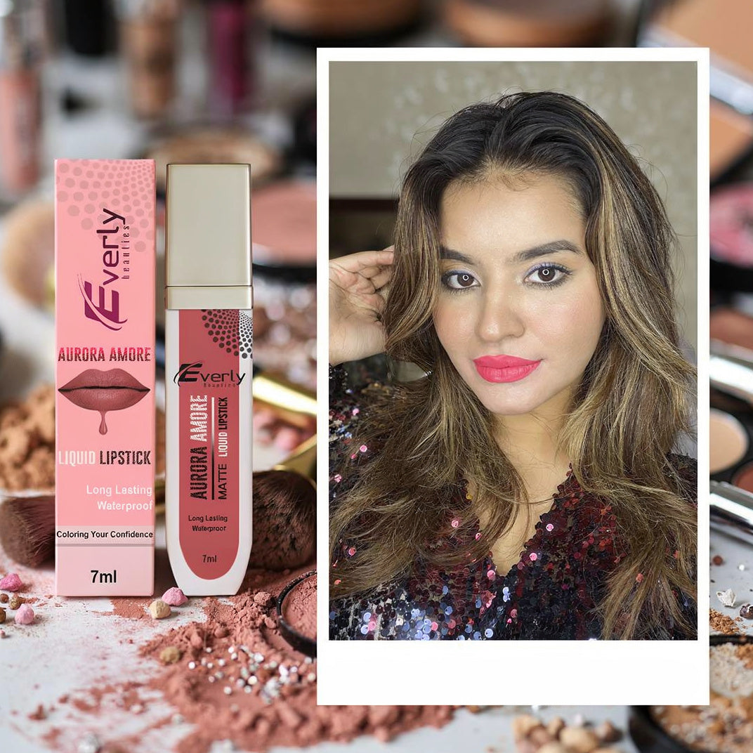 Everly Beauties Aurora Amore Matte Liquid Lipstick | Long-Lasting Waterproof Matte
