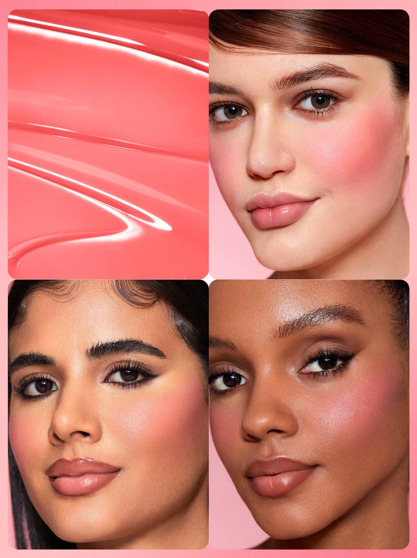 Sheglam Color Bloom Dayglow Liquid Blush Shimmer Finish Lightweight Long-Wear