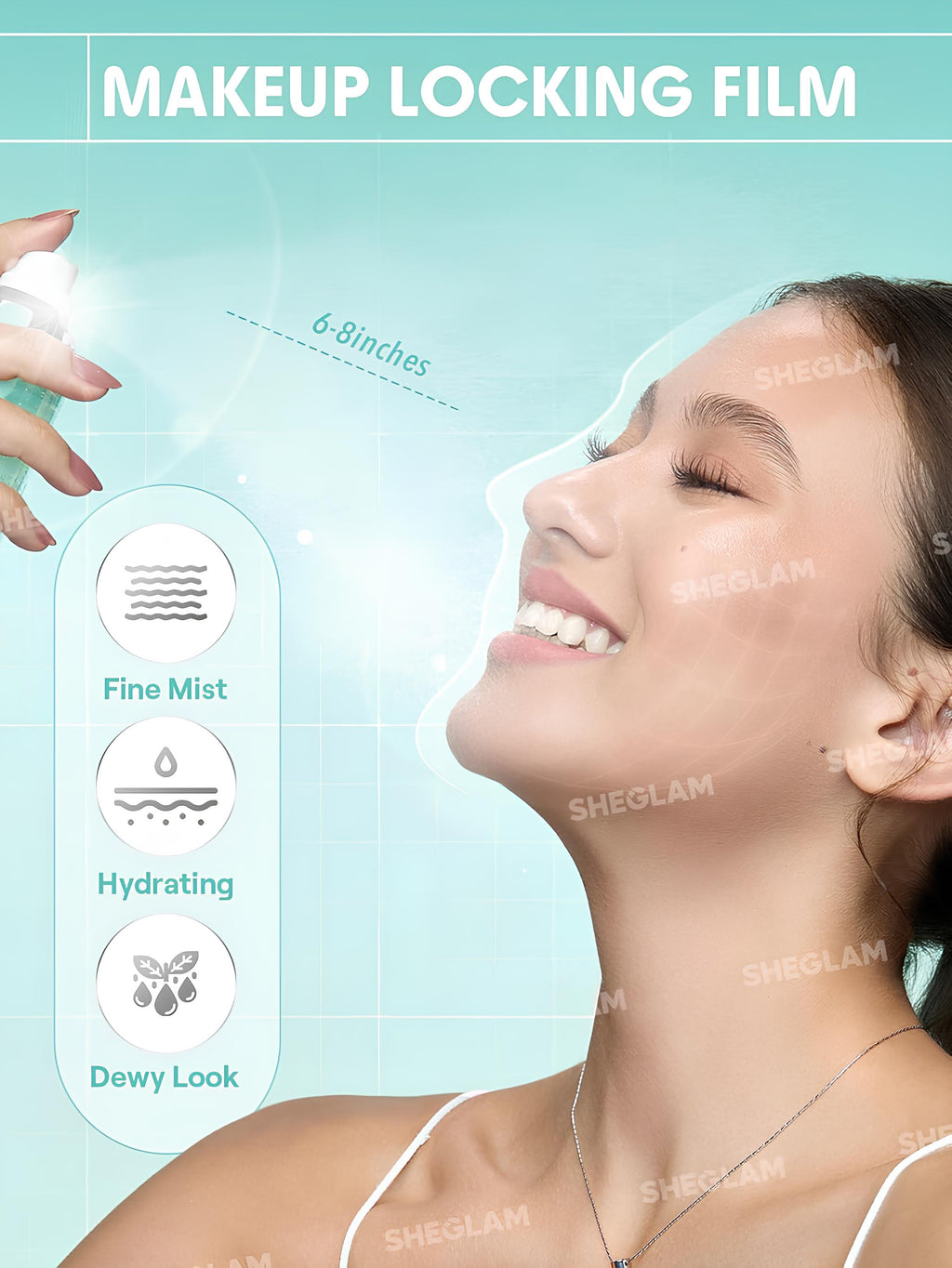 SHEGLAM Good Grip Hydrating Prime & Set Spray – Oil-Free, Silicone-Free Primer