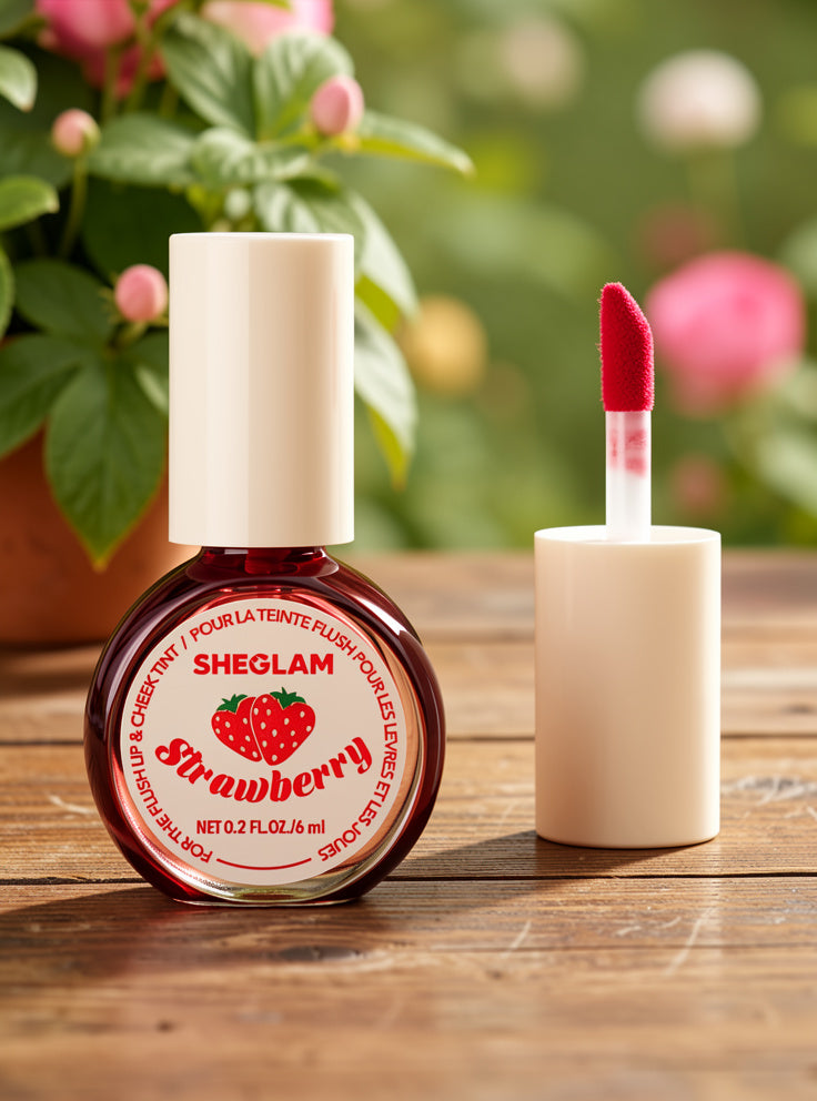 For The Flush Lip & Cheek Tint Cherry Picked | Natural Long-Lasting Tint