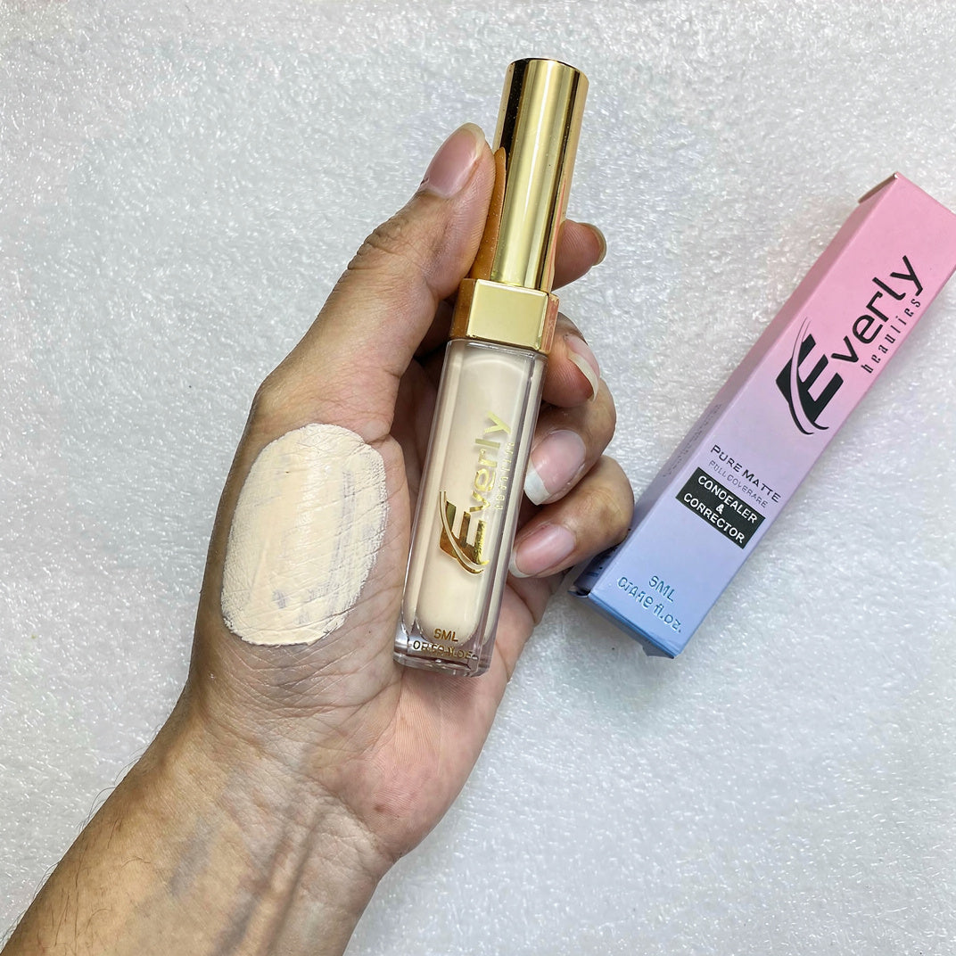 Everly Beauties Pure Matte Full Coverage Concealer | Waterproof Matte Concealer