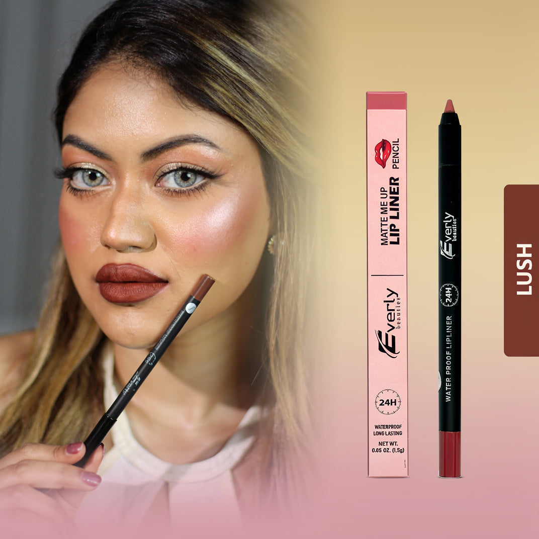 Everly Beauties Matte Me Up Lip Liner Pencil | Long-Lasting Matte Lip Liner