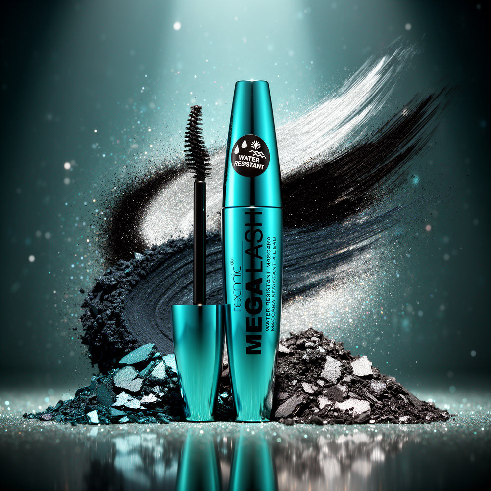 Technic Mega Lash Water Resistant Mascara – Black 12ml | Ultra-Black Volume in Bangladesh