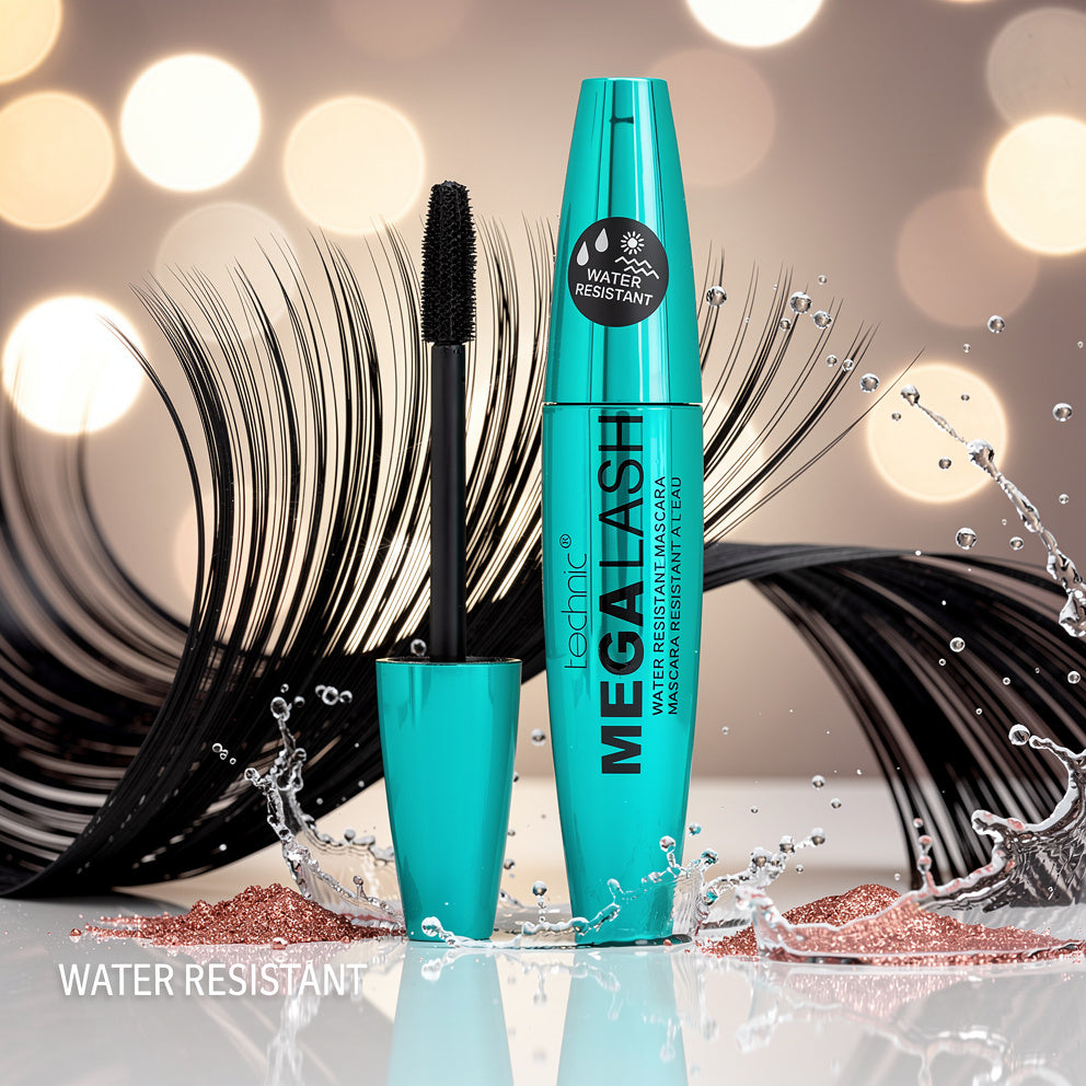 Technic Mega Lash Water Resistant Mascara – Black 12ml | Ultra-Black Volume in Bangladesh