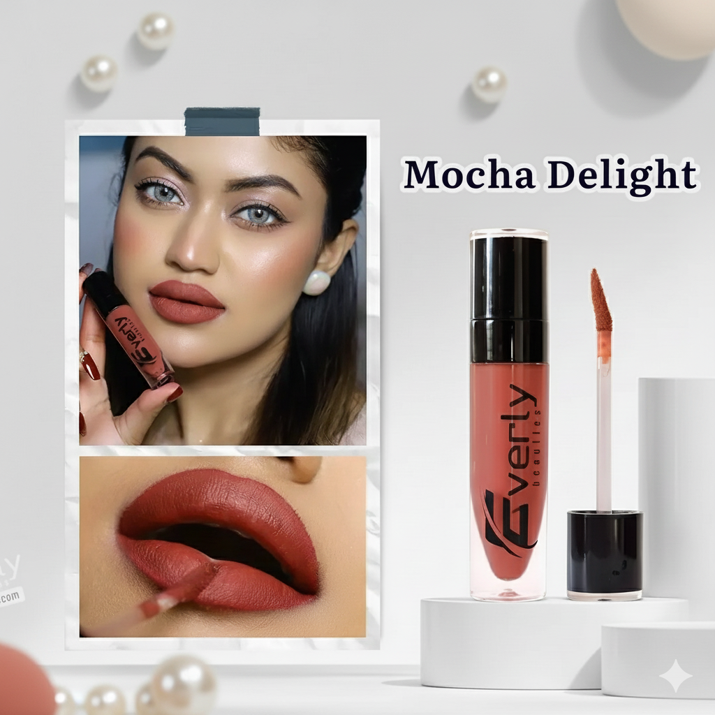 Everly Beauties Waterproof Matte Liquid Lipstick | Long-Lasting High Pigment