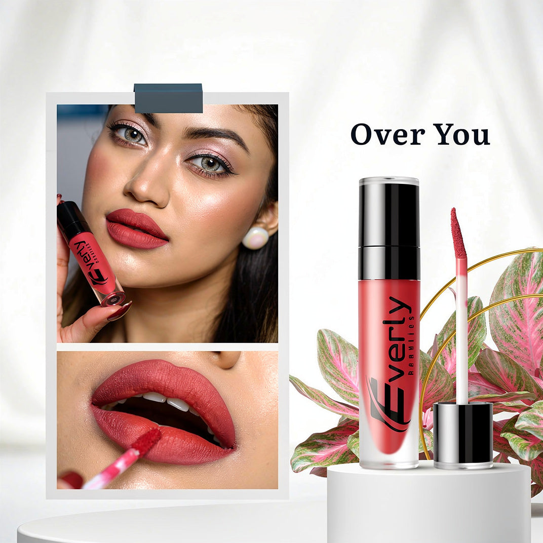Everly Beauties Waterproof Matte Liquid Lipstick | Long-Lasting High Pigment