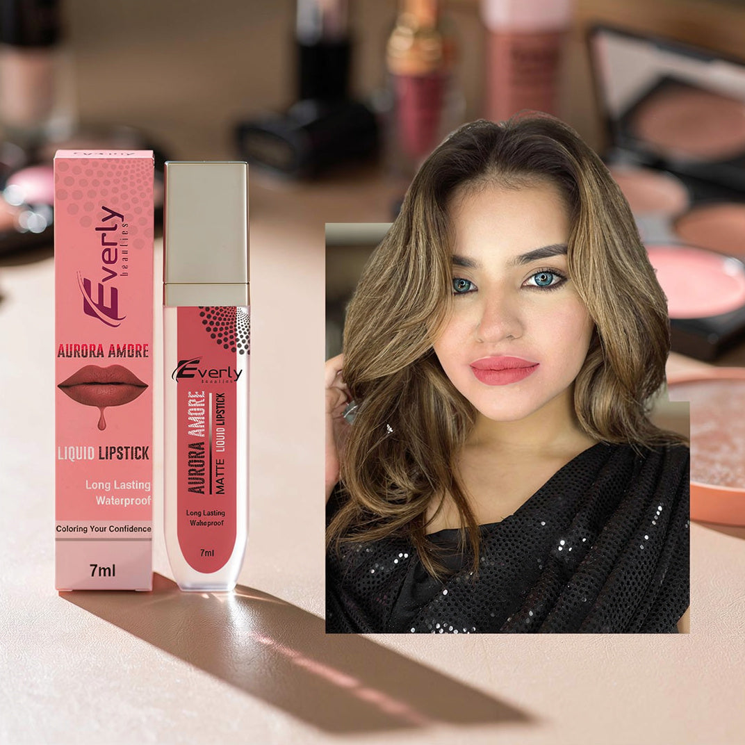 Everly Beauties Aurora Amore Matte Liquid Lipstick | Long-Lasting Waterproof Matte