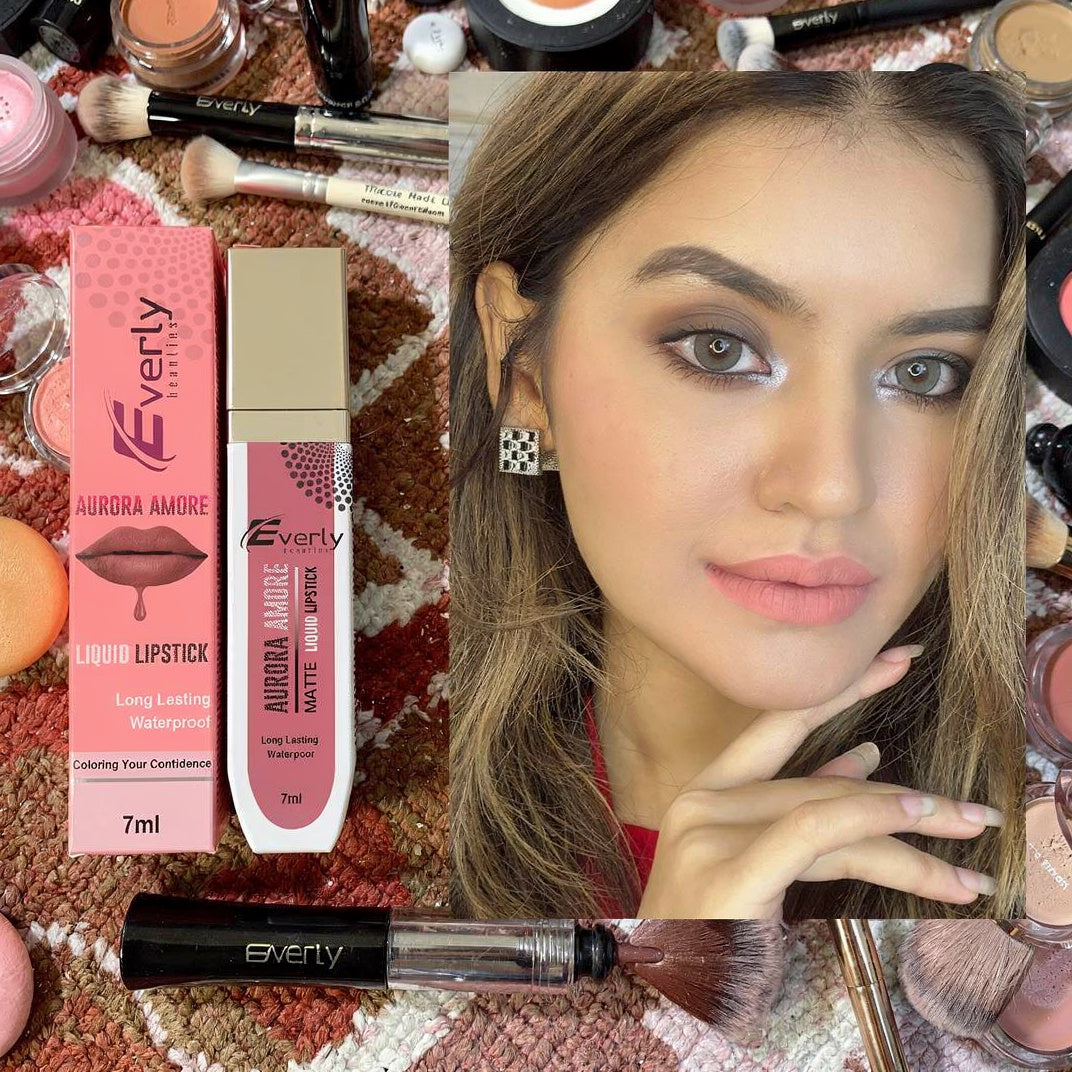 Everly Beauties Aurora Amore Matte Liquid Lipstick | Long-Lasting Waterproof Matte