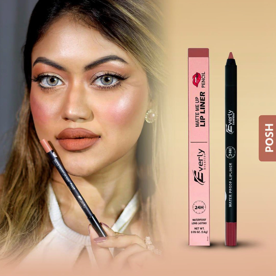 Everly Beauties Matte Me Up Lip Liner Pencil | Long-Lasting Matte Lip Liner