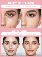 Insta-Ready Face & Under Eye Setting Powder Duo | 2-in-1 Matte Powder
