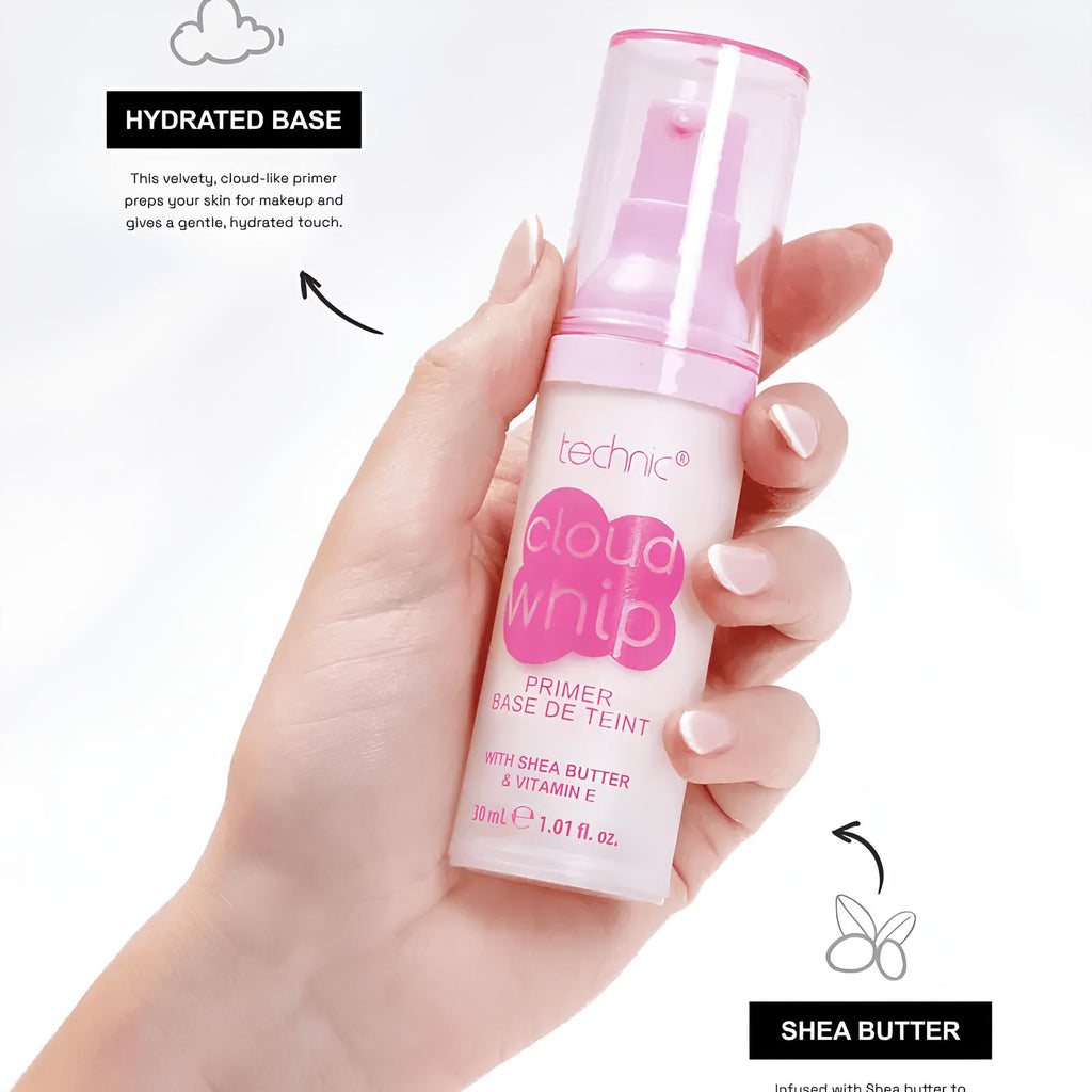 Technic Cloud Whip Primer 30ml – Hydrating Whipped Primer with Shea Butter