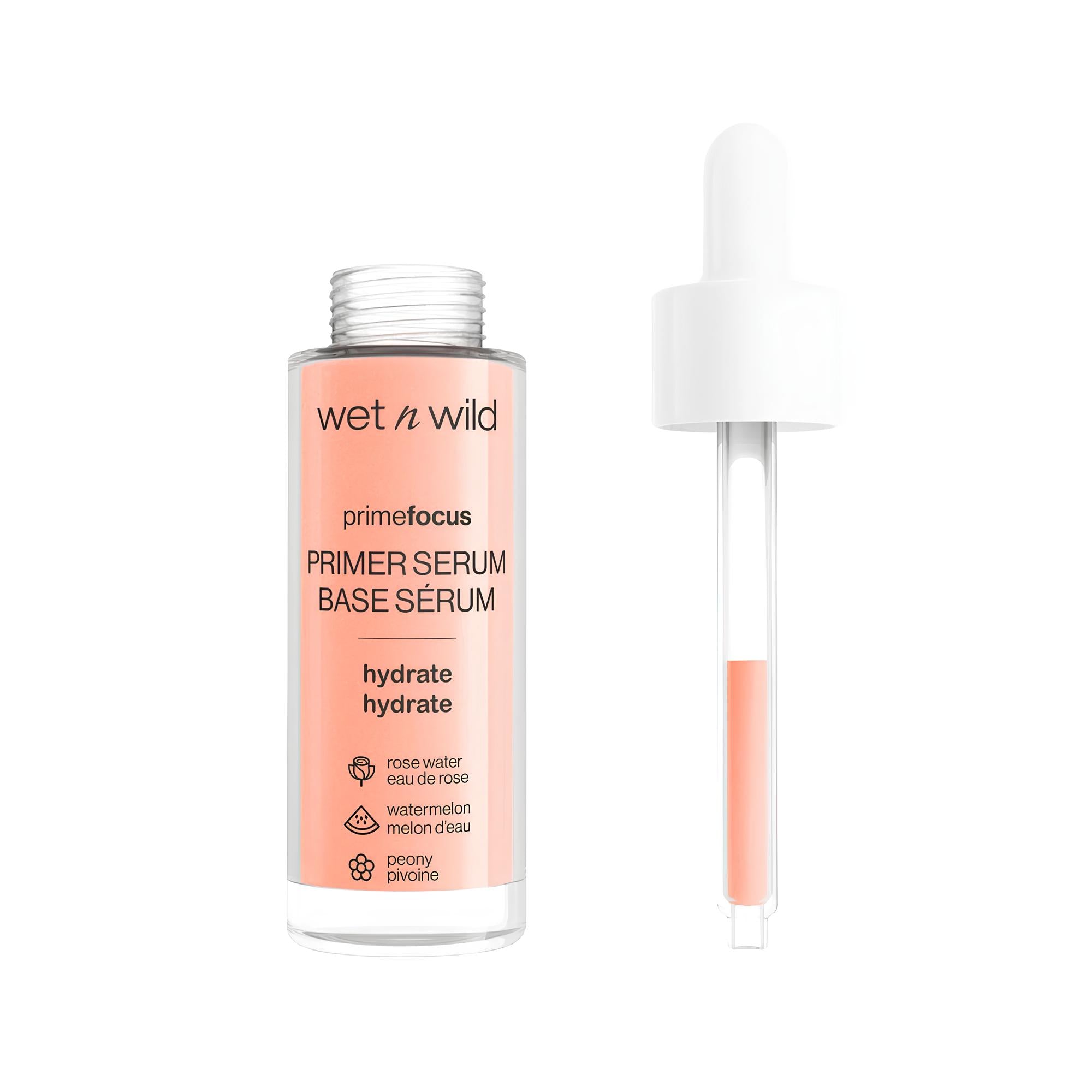 Wet n Wild Prime Focus Hydrating Primer Serum | Smooth & Hydrating Base