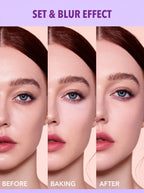 Sheglam Insta-Ready Powder Puff | Soft Triangle Makeup Puff for Loose & Pressed Powder
