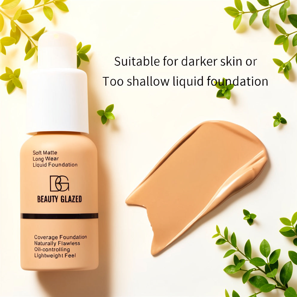 Beauty Glazed Soft Matte Waterproof Liquid Foundation – Full Coverage