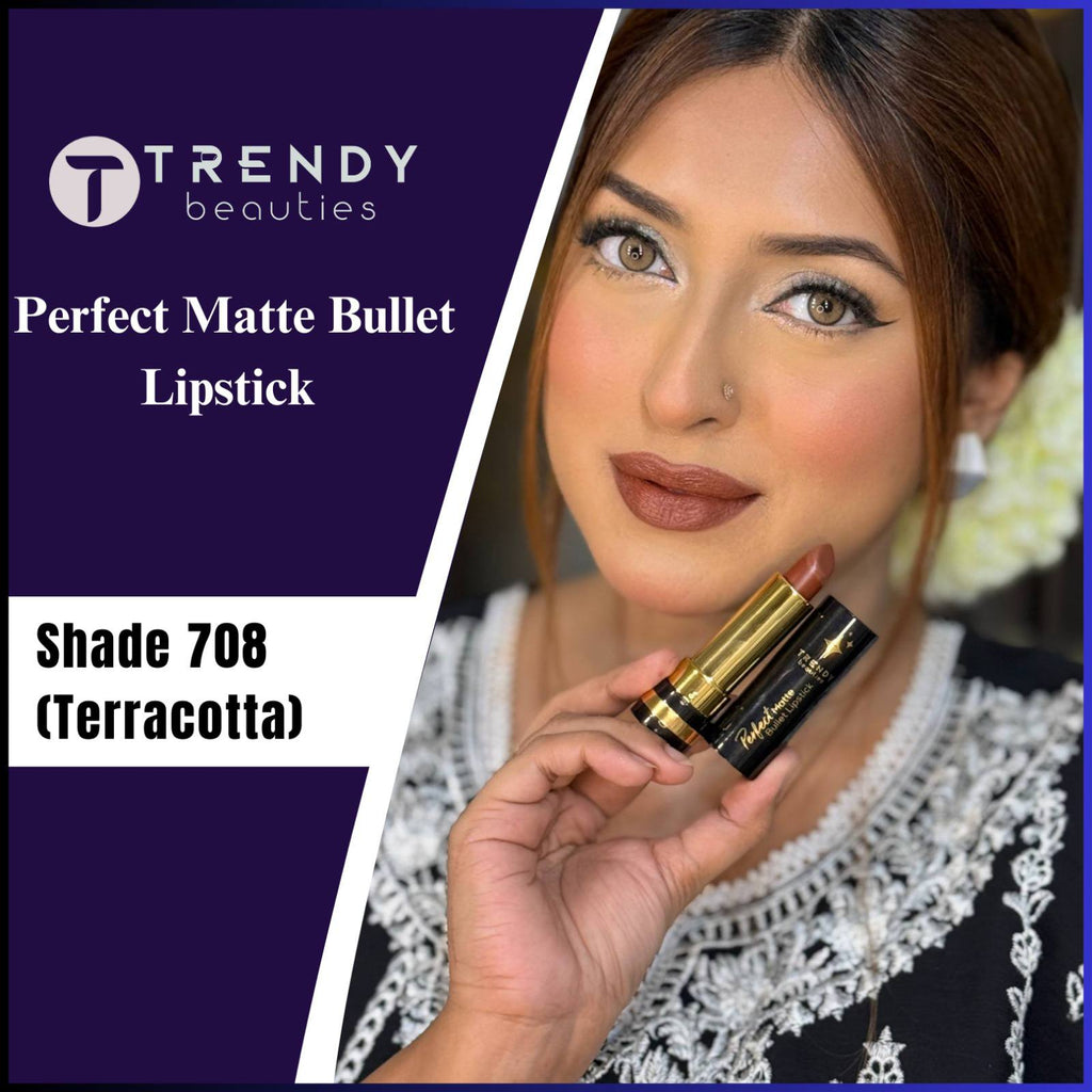 Trendy Beauties Perfect Matte Bullet Lipstick – Soft Matte & Long Lasting