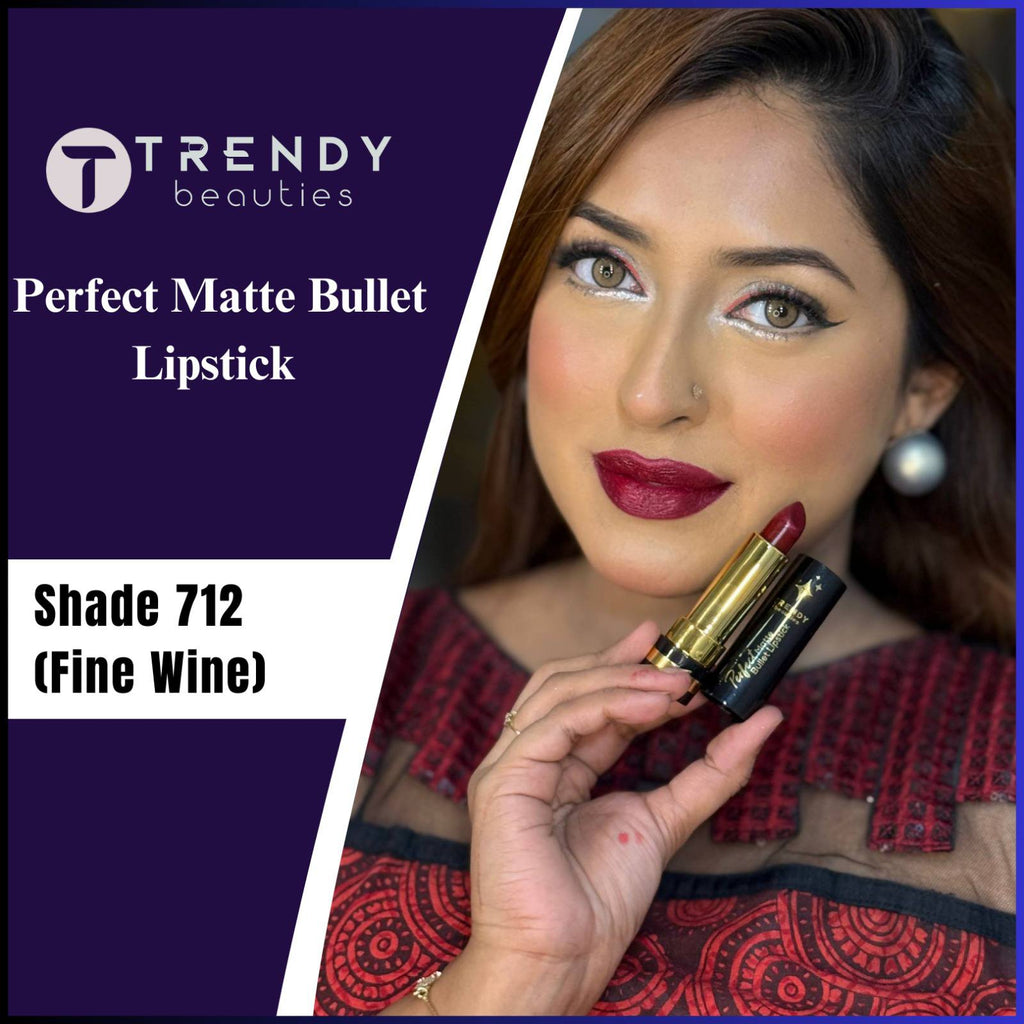 Trendy Beauties Perfect Matte Bullet Lipstick – Soft Matte & Long Lasting