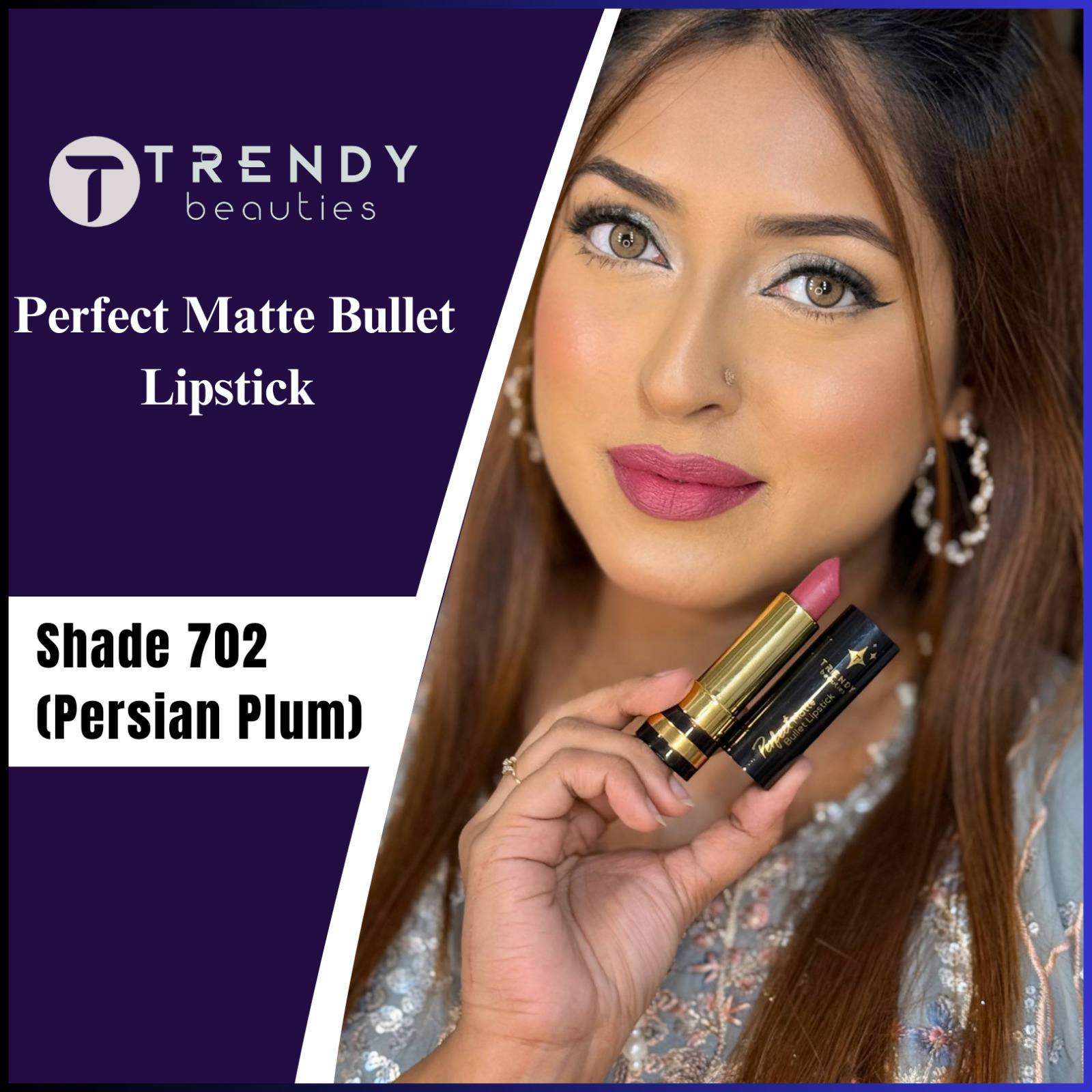 Trendy Beauties Perfect Matte Bullet Lipstick – Soft Matte & Long Lasting