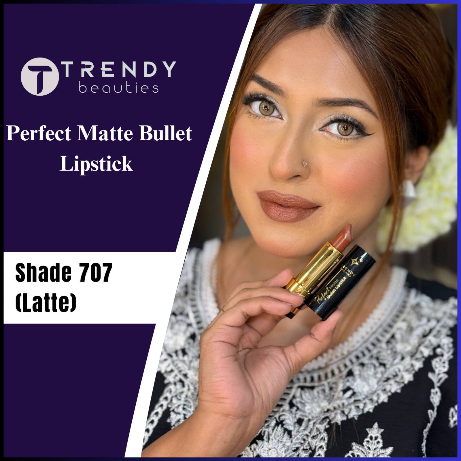 Trendy Beauties Perfect Matte Bullet Lipstick – Soft Matte & Long Lasting