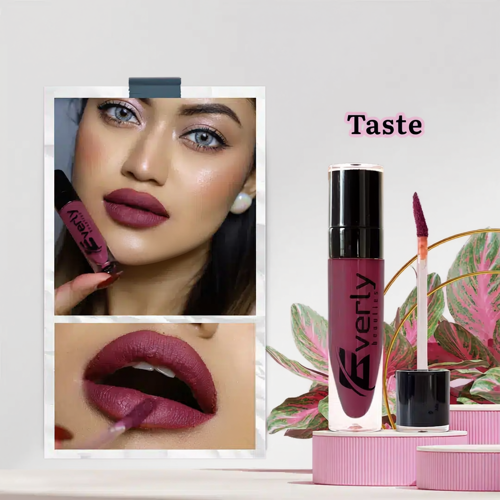 Everly Beauties Waterproof Matte Liquid Lipstick | Long-Lasting High Pigment