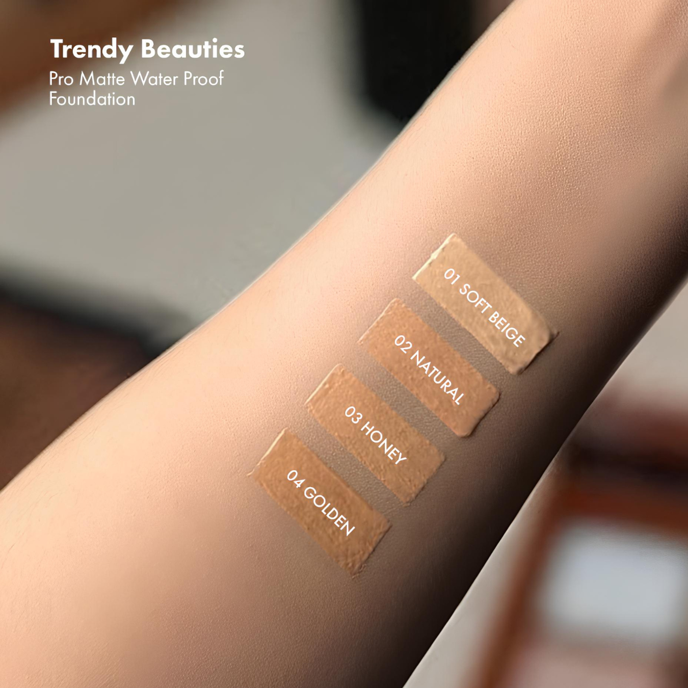 TRENDY Beauties Pro Matte Full Coverage Waterproof Foundation SPF20