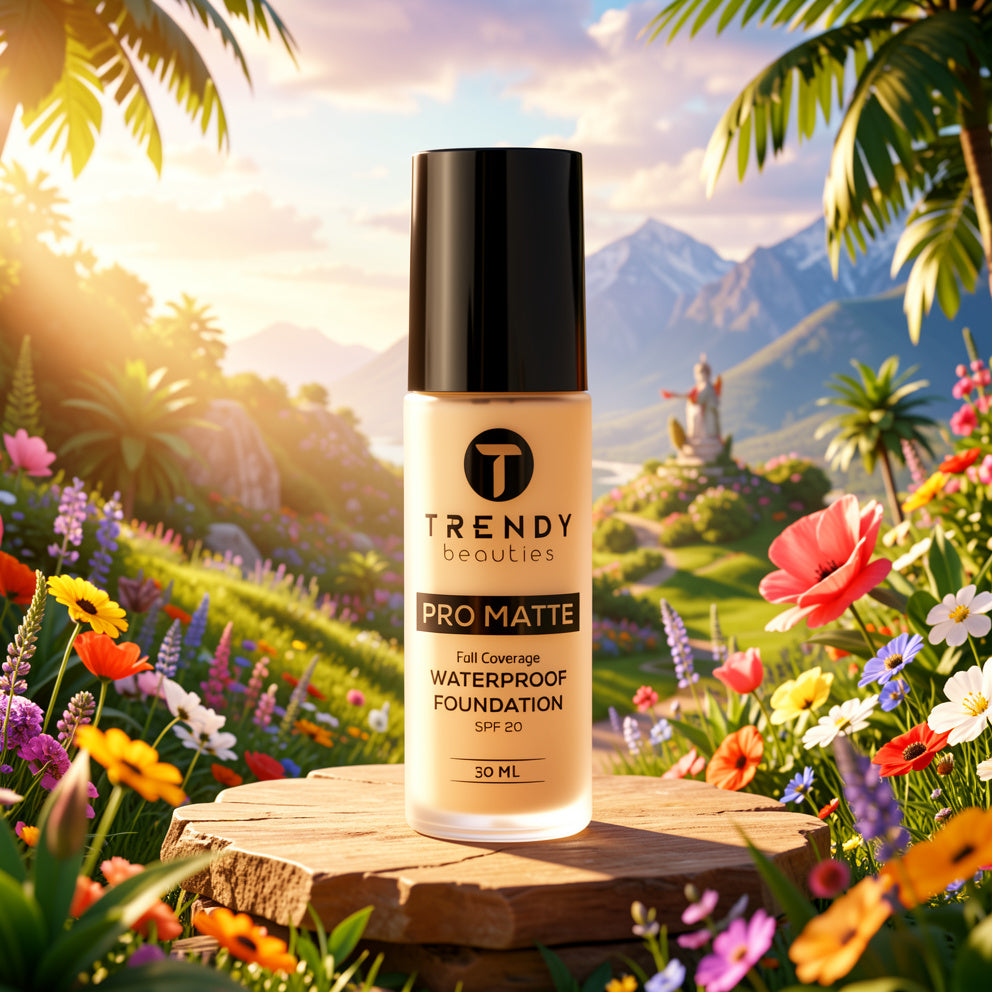 TRENDY Beauties Pro Matte Full Coverage Waterproof Foundation SPF20