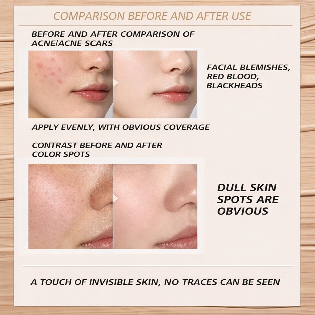 Beauty Glazed Full Coverage Concealer Palette – 3-Color Cream Concealer