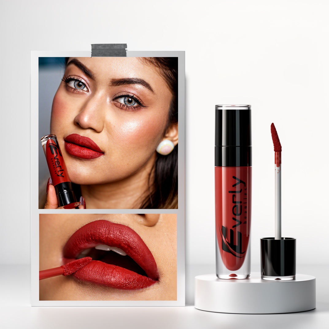 Everly Beauties Waterproof Matte Liquid Lipstick | Long-Lasting High Pigment