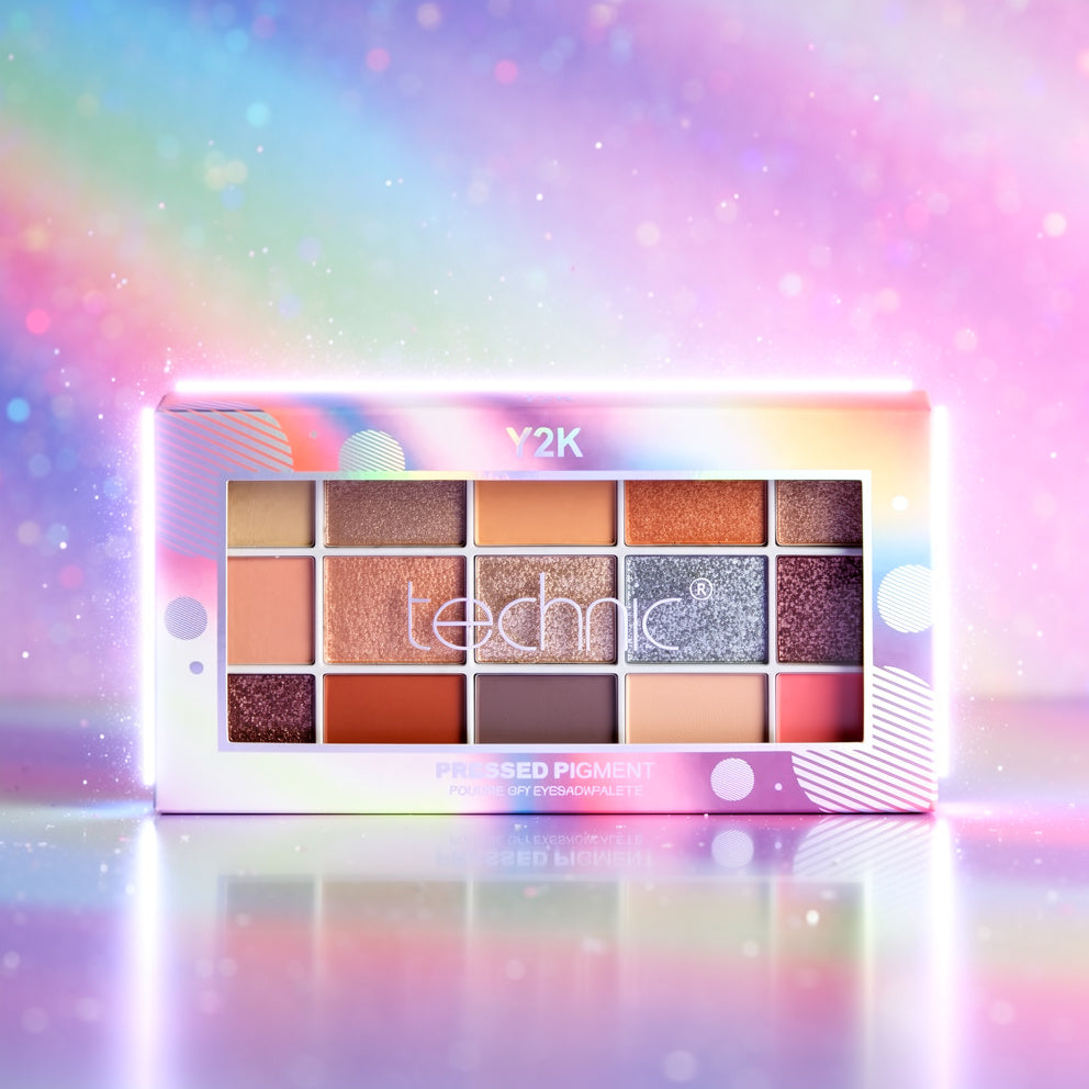Technic Pressed Pigment Eyeshadow Palette Y2K | Bold Y2K Shades in Bangladesh